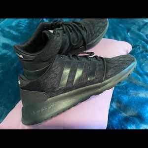 Adidas Black Cloudfoam QT Racer Shoes